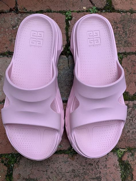 baby pink givenchy slides|givenchy marshmallow slide.